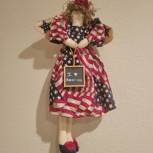 Patriotic Angel Wall Hanging